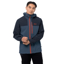 Jack Wolfskin Kurtka funkcyjna Go Hike (wodoodporna i wiatroszczelna) thunderblau Męska